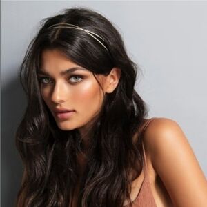 The Hair Edit "Carved Chaplet" Hair Band - Gold